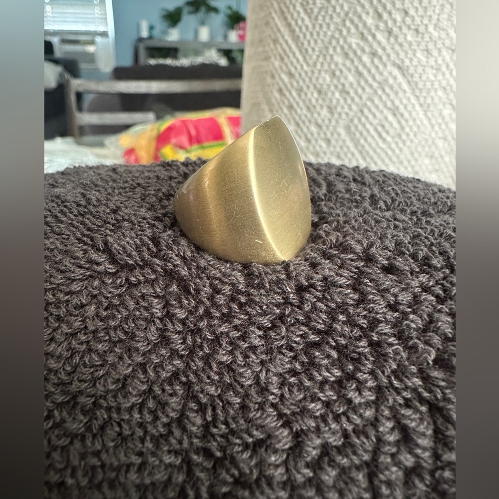 Gold Statement Ring - image 1